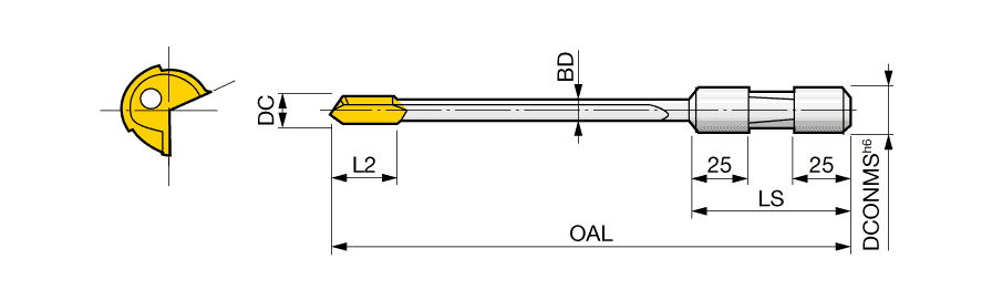 タンガロイ ガンドリル GunDrill SLJ SLJ0820L1250NA:G2F-