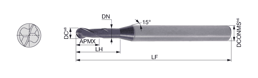 Tungaloy Japan | 転削 > ソリッドエンドミル > ボールエンドミル
