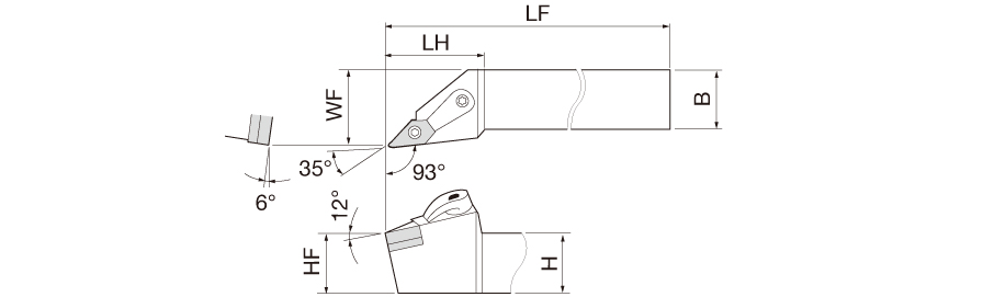 Tungaloy Japan | 旋削 > 外径 > 外径加工用工具 > MVJNR/L | TUN6805503