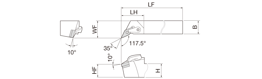 Tungaloy Japan | 旋削 > 外径 > 外径加工用工具 > MVQNR/L | TUN6805507